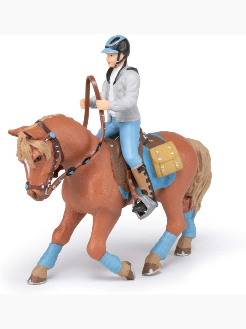 Figurine Cheval du jeune cavalier Marron - Kiabi