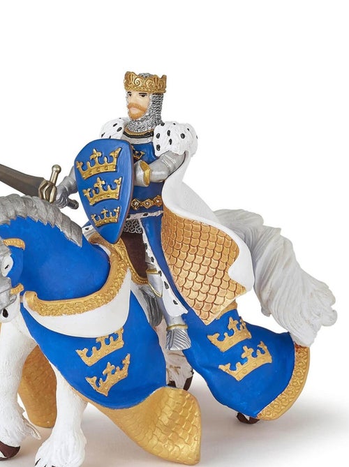 Figurine Cheval du roi Arthur bleu - Kiabi
