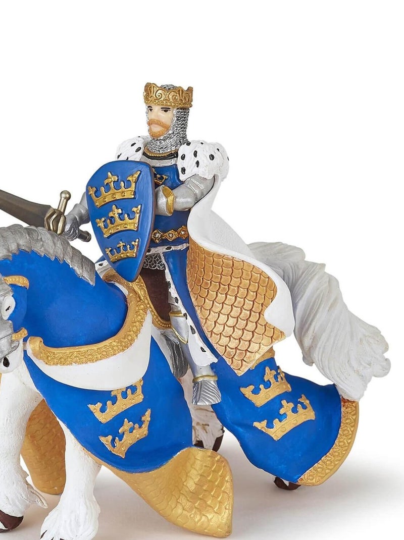 Figurine Cheval du roi Arthur bleu N/A - Kiabi