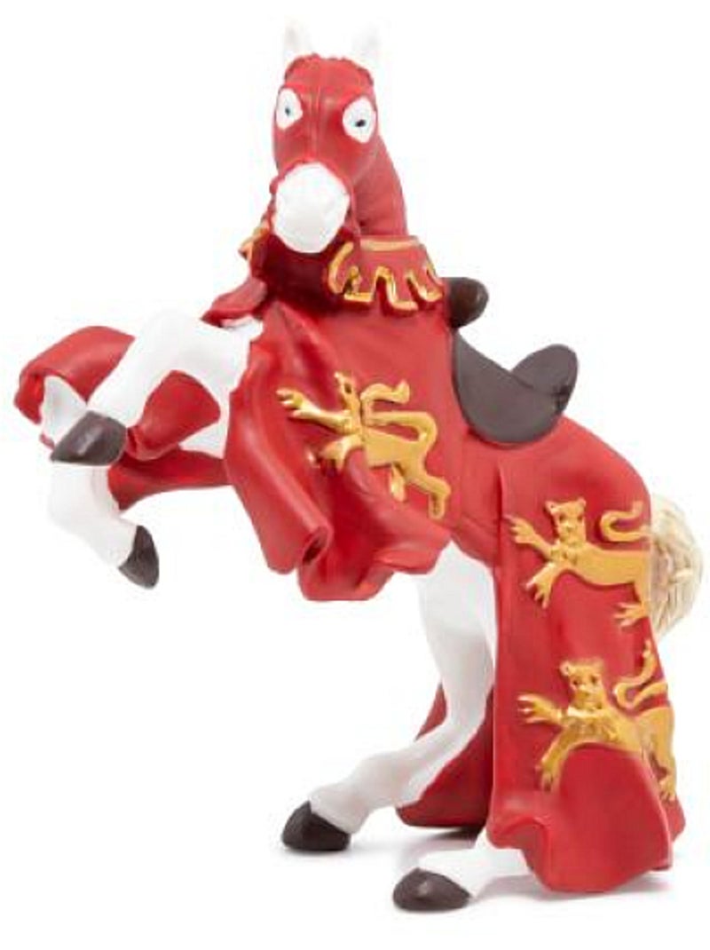 Figurine Cheval du Roi Richard rouge (sans chevalier) Rouge - Kiabi