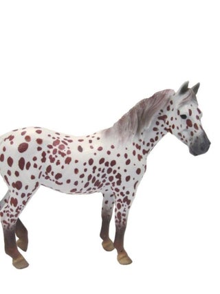 Figurine cheval : Jument poney British Spotted