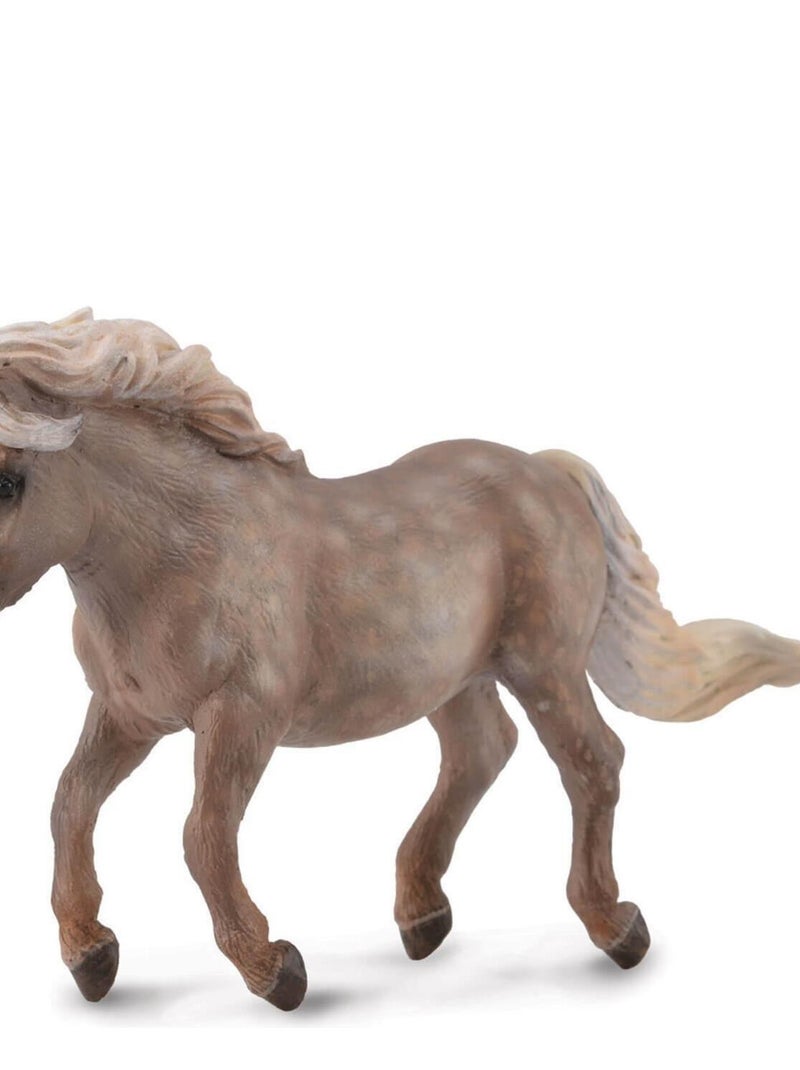 Figurine Cheval : Shetland Pony Argent Grison N/A - Kiabi