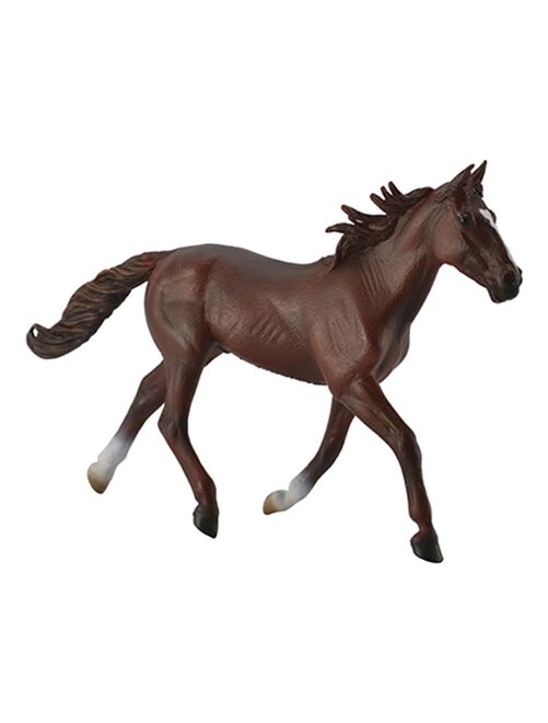 Figurine cheval : Standardbred Etalon Marron - Kiabi