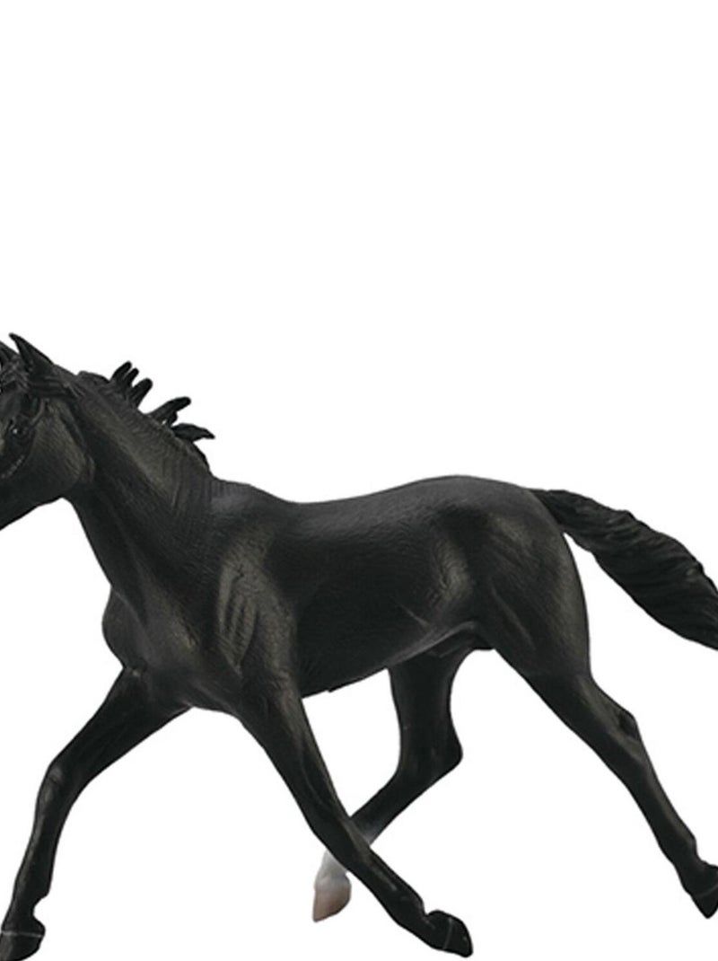 Figurine cheval : Standardbred Etalon Noir N/A - Kiabi