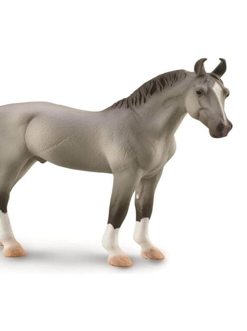 Figurine Cheval XL : Étalon Marwari Gris N/A - Kiabi