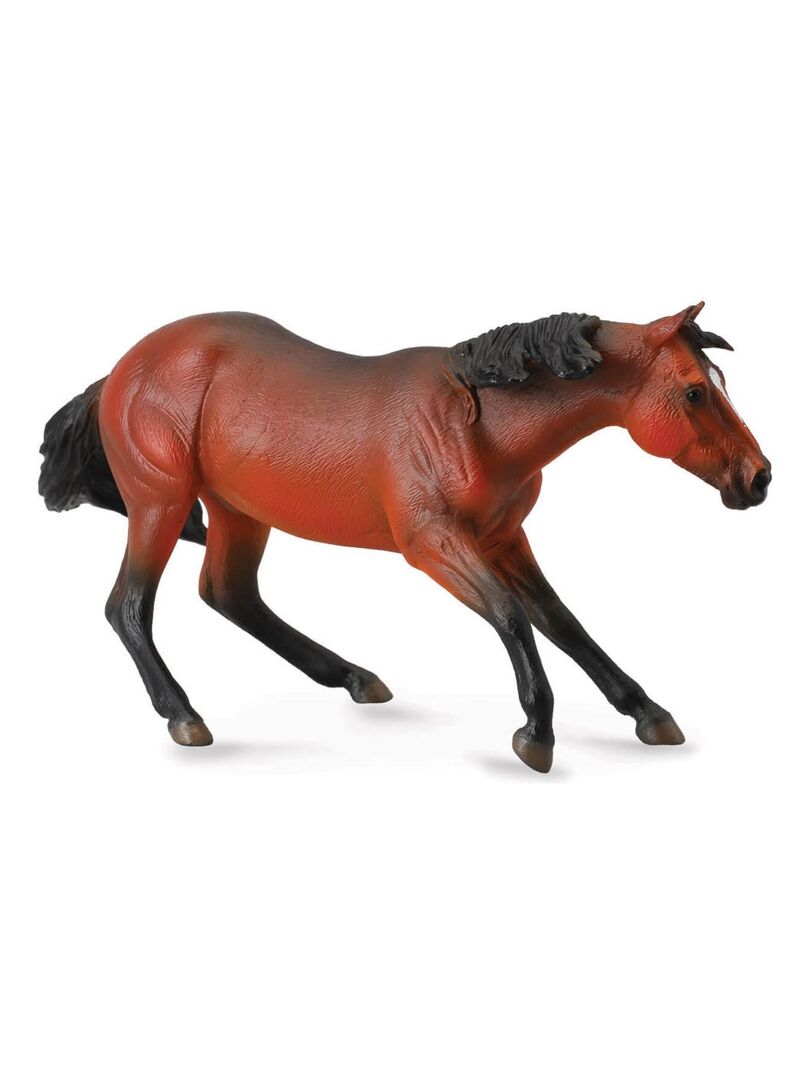 Figurine Cheval XL : Etalon Quarter Horse Bai N/A - Kiabi