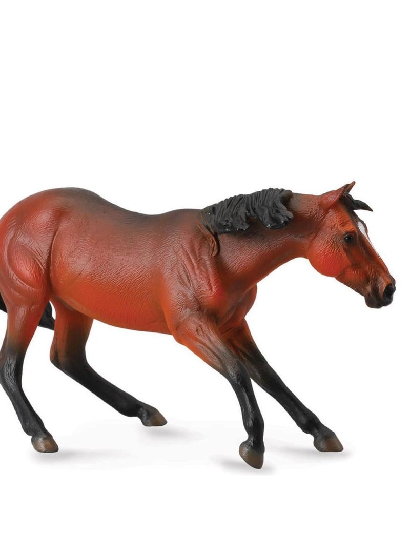 Figurine Cheval XL : Etalon Quarter Horse Bai N/A - Kiabi