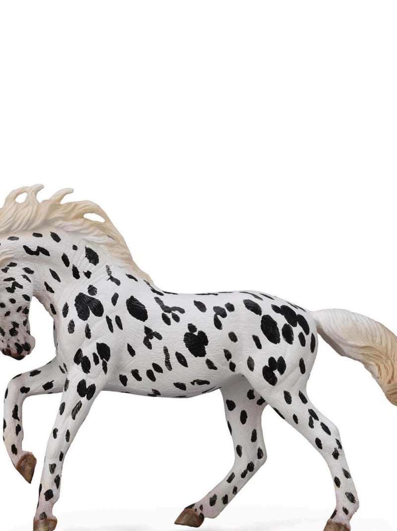Figurine Cheval XL : Jument Knabstrup Léopard Noir N/A - Kiabi