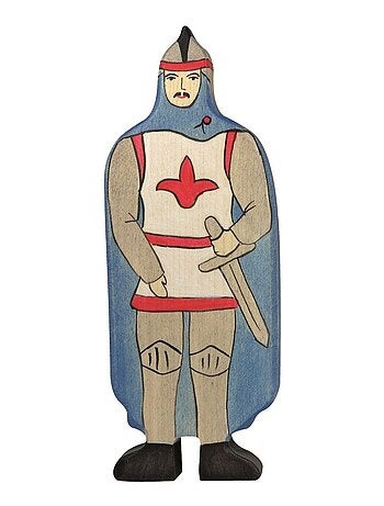 Figurine Chevalier avec manteau bleu