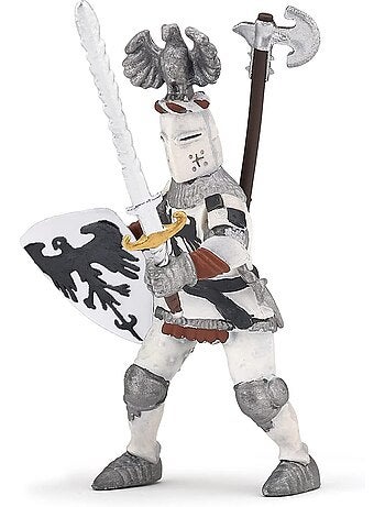 Figurine Chevalier blanc au cimier