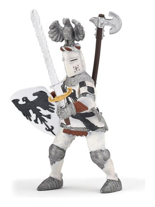 Figurine Chevalier blanc au cimier