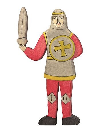 Figurine Chevalier combattant, rouge