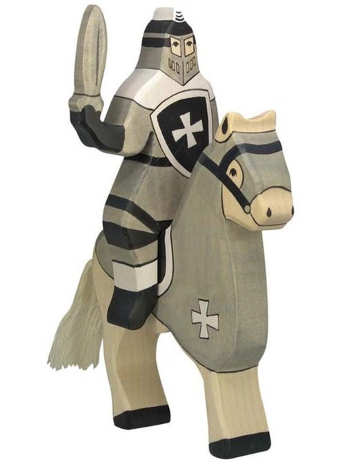 Figurine chevalier gris avec épée - Kiabi