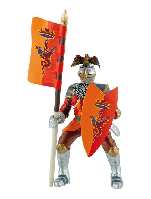 Figurine chevalier tournoi rouge - Kiabi