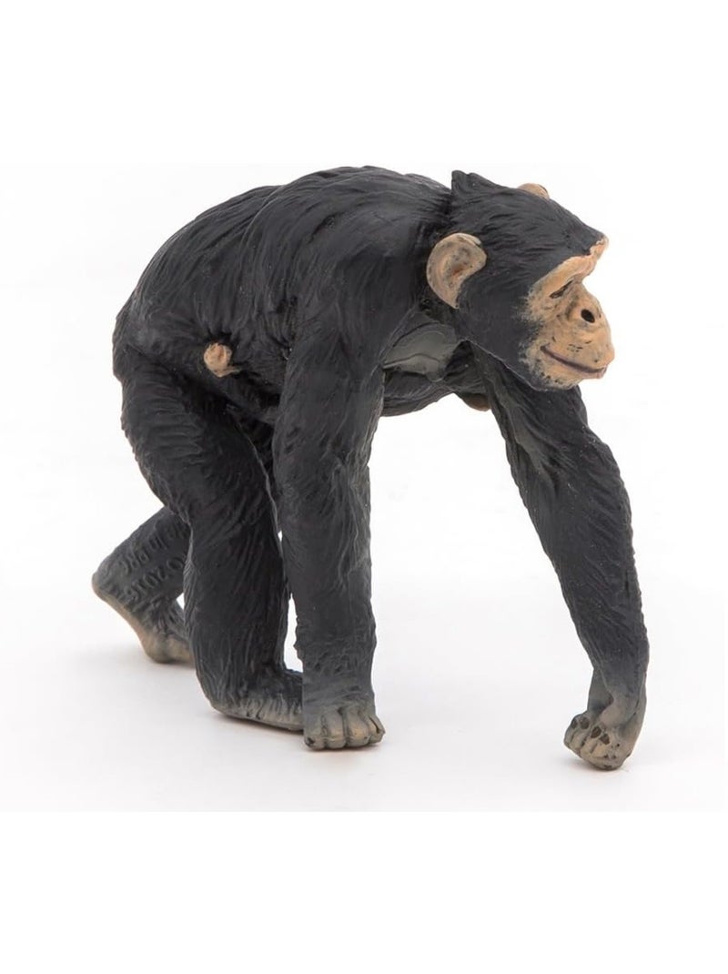 Figurine Chimpanzé et son bébé Noir - Kiabi