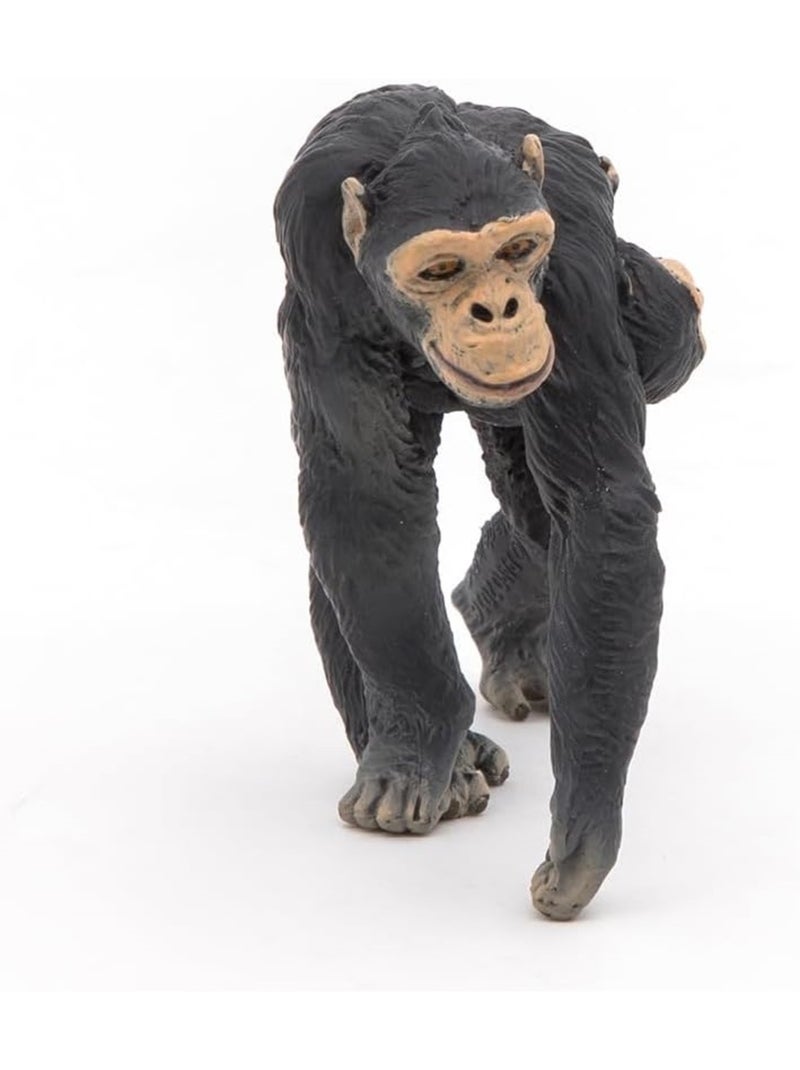 Figurine Chimpanzé et son bébé Noir - Kiabi