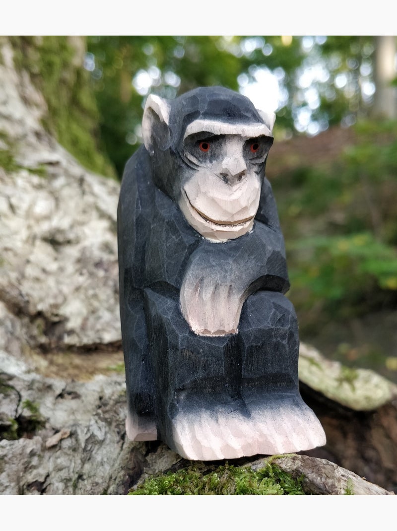 Figurine chimpanzé Noir - Kiabi