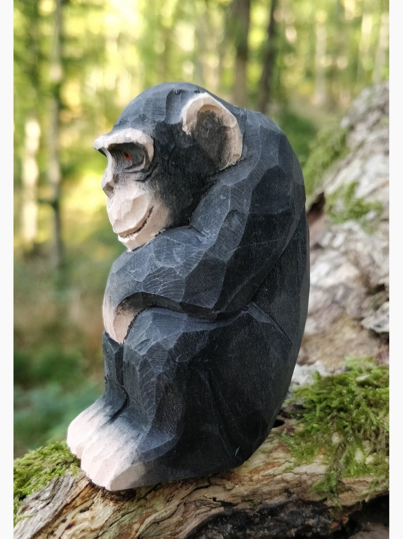 Figurine chimpanzé Noir - Kiabi