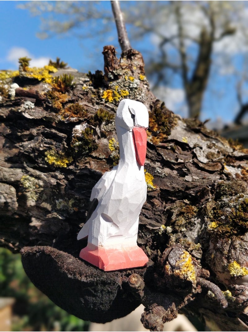 Figurine cigogne Blanc - Kiabi