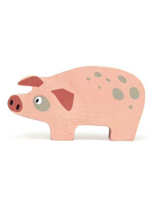Figurine Cochon en bois - Kiabi
