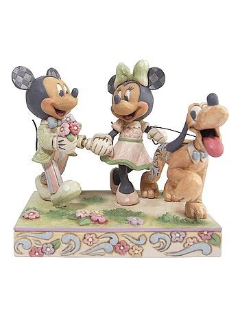 Figurine Collection Mickey, Minnie et Pluto White Woodland
