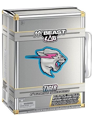 Figurine collector - moose toys - tigre mr. Beast lab - 8,8 cm, collection