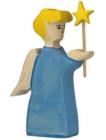 Figurine crèche de noël - ange avec étoile
