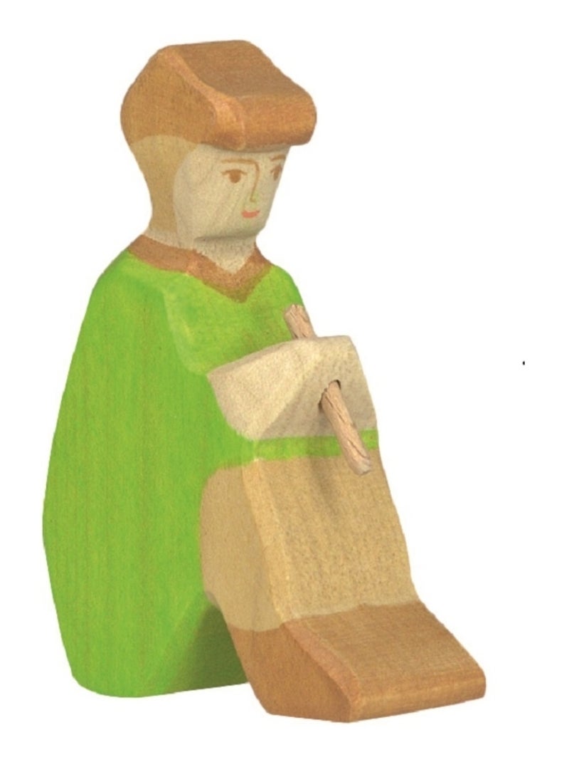 Figurine Crèche de Noël - Berger assis Vert - Kiabi