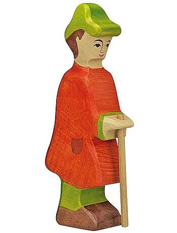 Figurine crèche de noël - berger avec bâton