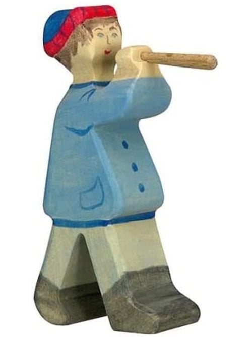 Figurine crèche de noël - berger avec flûte 2 - Kiabi