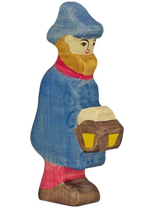 Figurine crèche de noël - berger avec lampe - Kiabi