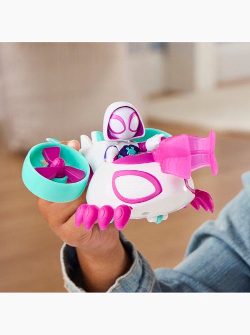 Figurine d'action - hélico ghost-spider + accessoire - hasbro spidey et ses amis - Kiabi
