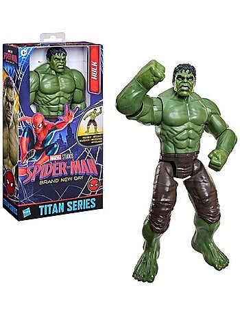 Figurine d'action - hulk 29,5 cm articulée - hasbro, marvel spider-man