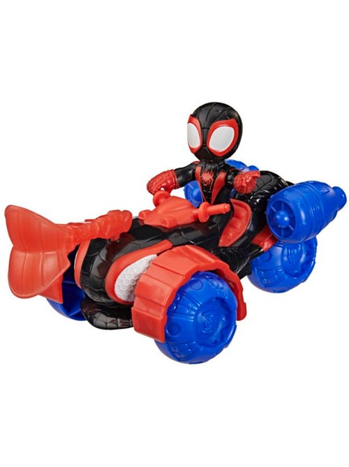 Figurine d'action - techno-quad + miles morales 7,5 cm - hasbro spidey - Kiabi