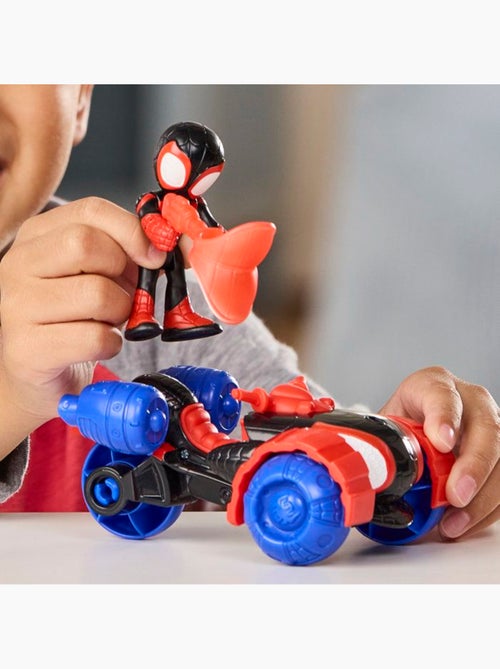 Figurine d'action - techno-quad + miles morales 7,5 cm - hasbro spidey - Kiabi