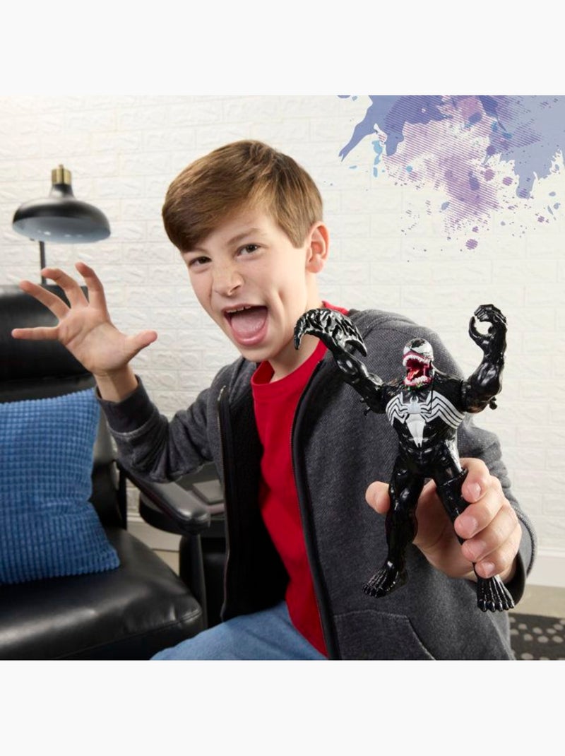 Figurine d'action - venom électronique 15 cm sons - hasbro marvel spider-man Noir - Kiabi