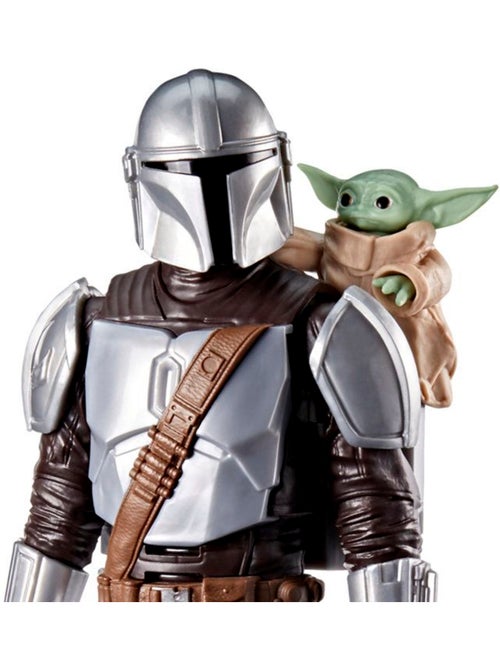 Figurine d'action 28 cm sonore avec grogu - hasbro star wars the mandalorian & grogu - Kiabi