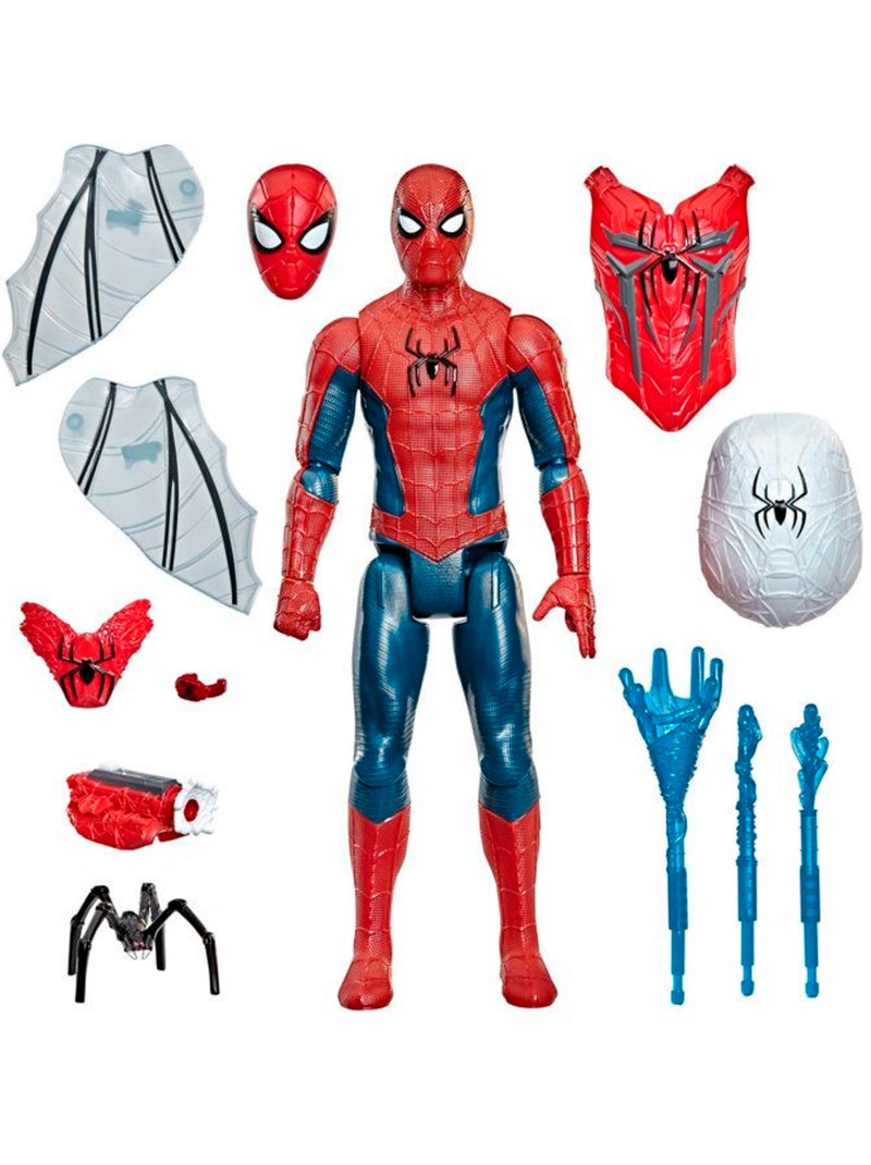 Figurine d'action 29 cm titan series ultime arsenal d’araignée - hasbro marvel spider-man Bleu - Kiabi