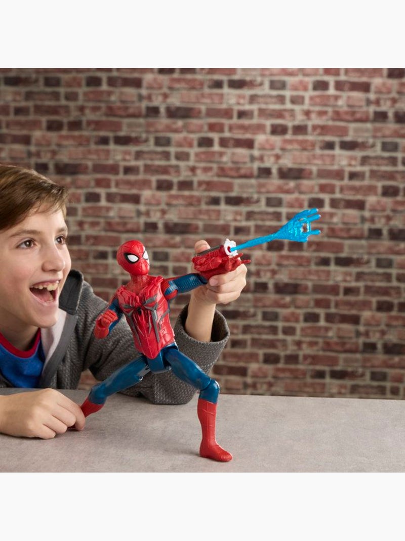 Figurine d'action 29 cm titan series ultime arsenal d’araignée - hasbro marvel spider-man Bleu - Kiabi