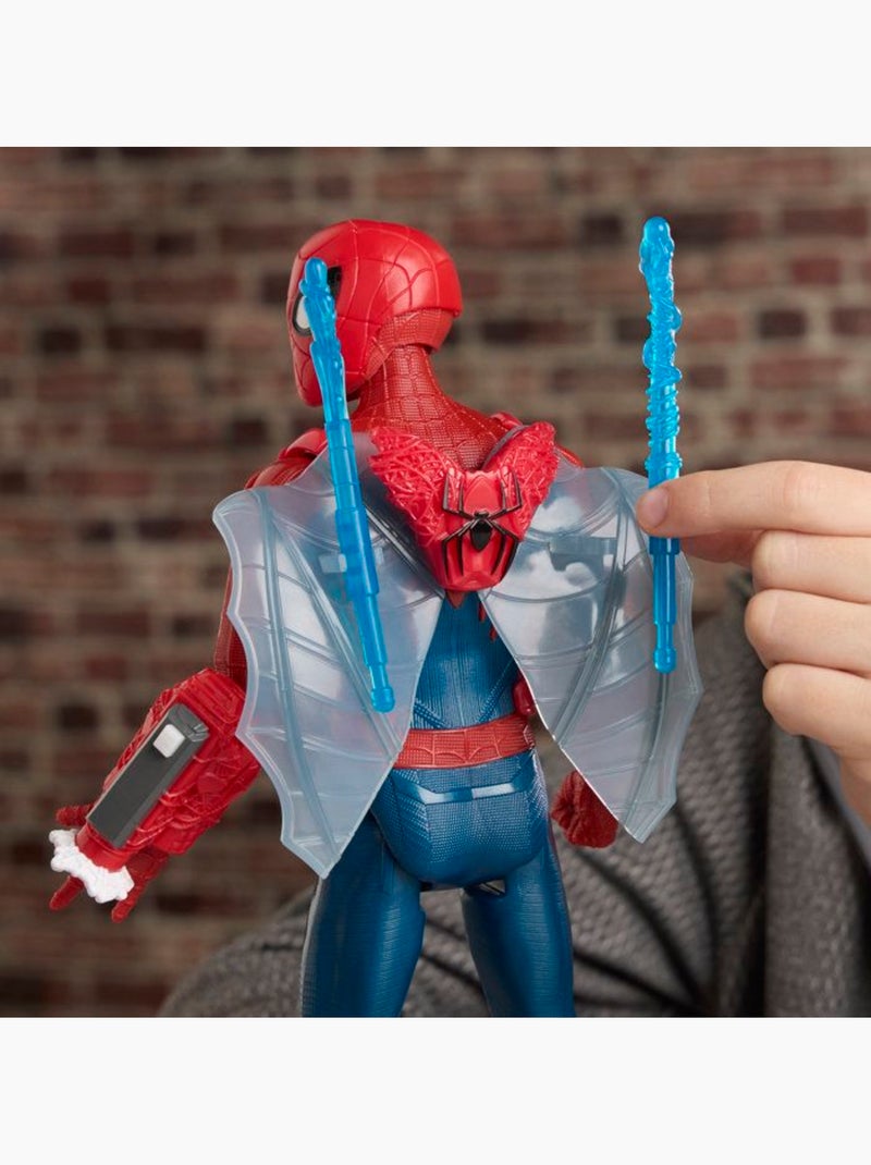 Figurine d'action 29 cm titan series ultime arsenal d’araignée - hasbro marvel spider-man Bleu - Kiabi