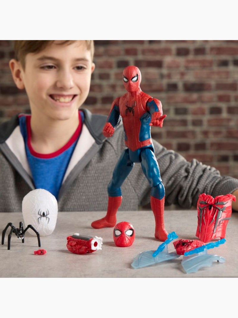 Figurine d'action 29 cm titan series ultime arsenal d’araignée - hasbro marvel spider-man Bleu - Kiabi