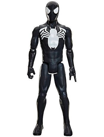 Figurine d'action 30 cm - spider-man costume noir - hasbro marvel spiderman