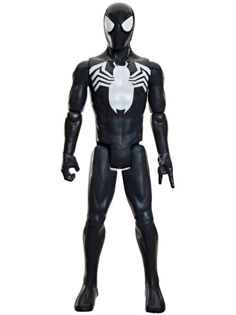 Figurine d'action 30 cm - spider-man costume noir - hasbro marvel spiderman Bleu - Kiabi