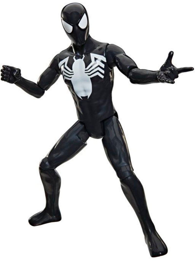 Figurine d'action 30 cm - spider-man costume noir - hasbro marvel spiderman Bleu - Kiabi