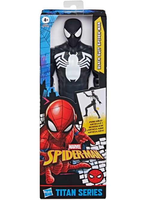 Figurine d'action 30 cm - spider-man costume noir - hasbro marvel spiderman - Kiabi