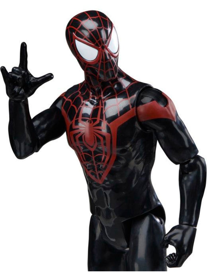 Figurine d'action 30 cm Miles Morales - HASBRO, Marvel Spider-Man Titan Series Bleu - Kiabi
