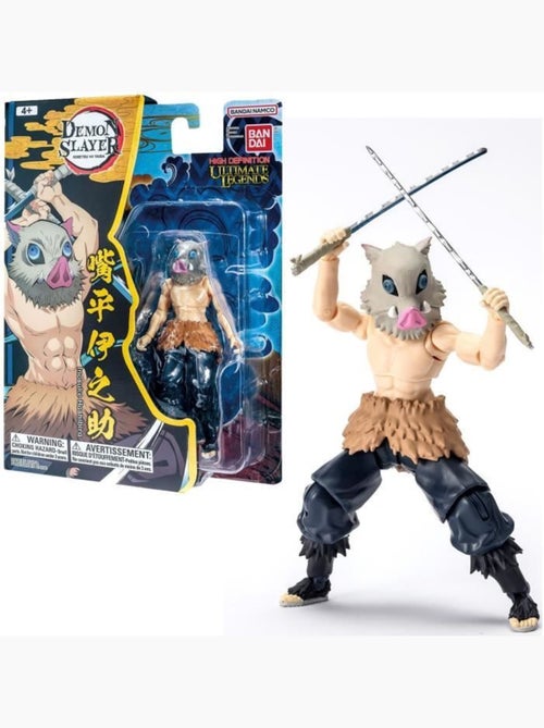Figurine d’action articulée 12 cm Inosuke Hashibira - BANDAI Demon Slayer - Kiabi