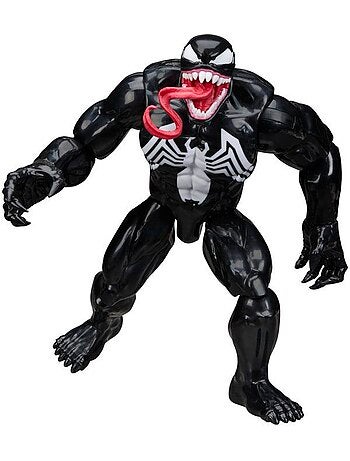 Figurine d'action venom 30 cm articulée - hasbro, marvel spider-man titan series