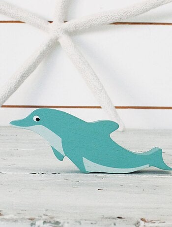 Figurine Dauphin en bois