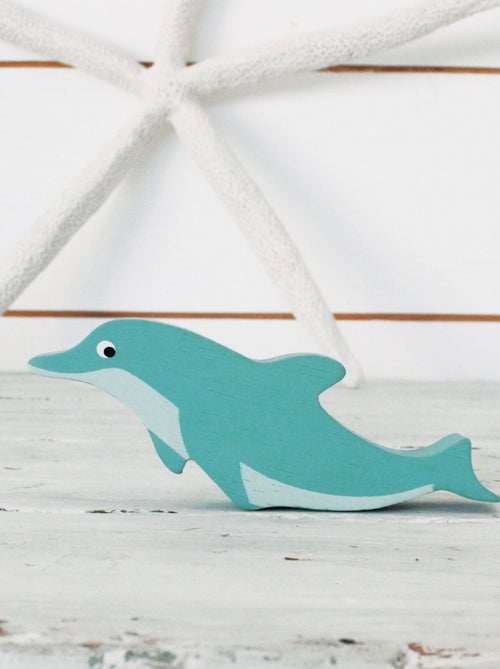 Figurine Dauphin en bois - Kiabi